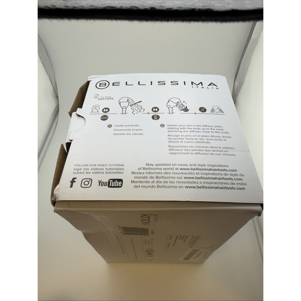 Bellissima Diffon Ceramic Diffuser for Curly Hair - Black - Picture 4 of 12